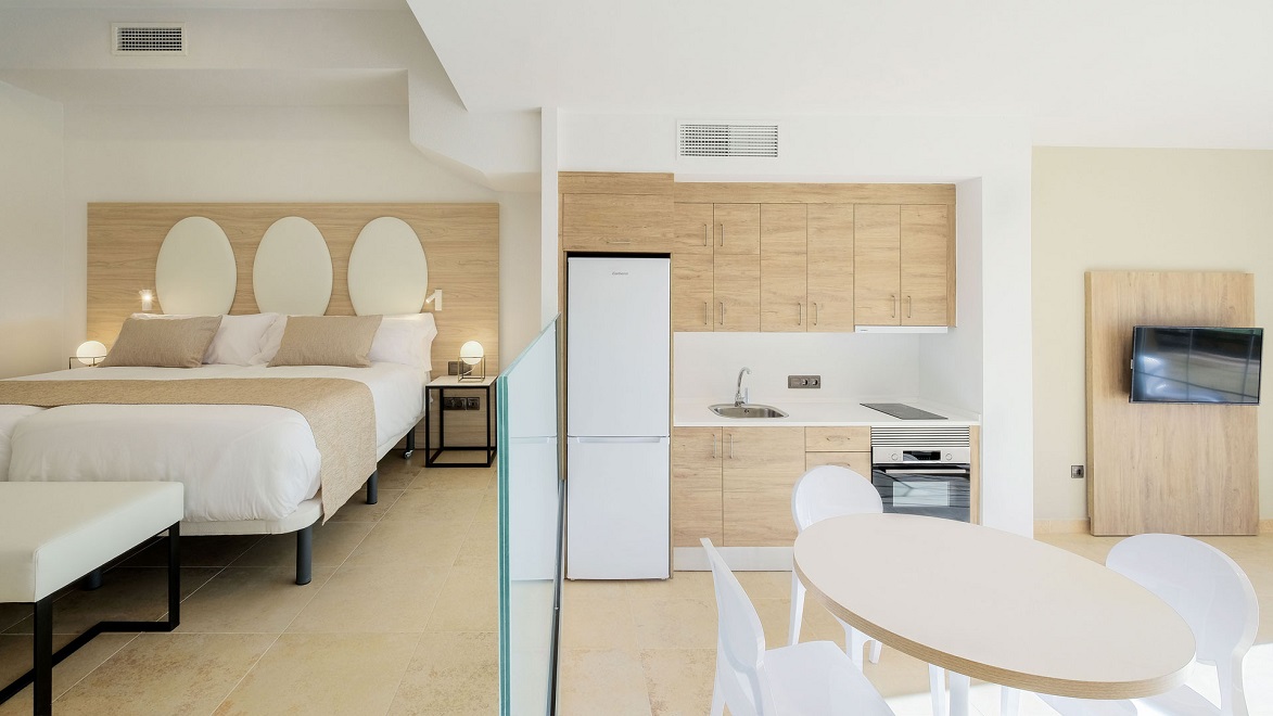 La Envia Almeria Aprtments Bedroom +Living